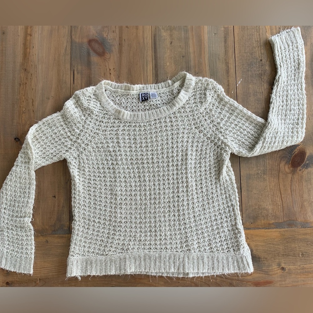 Roxy, Women XS, TP Knitted Beach Style Crewneck Sweater, Like New